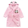 Baby Boys Girls Bathrobe Cartoon Hooded Kids Sleepwear Robes Autumn Winter Warm Casual Children's Pyjama Långärmning Kid Robes 231221