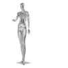 Trevliga silverkvinnor Skyltdocka Fashion Electropated Model Female Manikin Anpassad