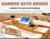 Verstelbare badkamer plank badbak Douche Douche Caddy Bamboo Bath Tub Rack Wine Books Holder opslag Organisatie Accessoires 2009233161590