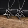 Pendentif Colliers Kotik Punk Vintage Star de David pour hommes Collier hexagonal en acier inoxydable Rétro Amulette Bijoux Cadeaux