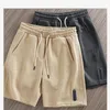 Jeans masculinos shorts para homens versátil verão outerwear respirável secagem rápida solto encaixe branco calças casuais esportes capris