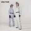 VECTOR Extra dicke Damen-Skihose, gerade, voller Overall, Winter, warm, winddicht, wasserdicht, Outdoor-Sport, Snowboard, Schneemobil, 231220