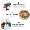 Party Decoration 3 Pcs Christmas Wreath Pendant Goblincore Room Decor Tree Deer Garland Hanging Non-woven Fabric Ornament