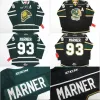 CUSTOM Custom 93 Mitch Marner Jersey OHL London Knights CCM Premer 7185 Mitch Marner 100% Stitched Embroidery Logos Hockey Jersey Green Blac