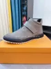 Bottes de luxe pour hommes Designer Martin Bottes Classique Bottine Mode Casual Noir Gris Cuir Chaussures d'hiver pour hommes avec boîte