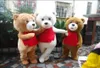 2018 Factory Teddy Bear of Ted Adult Mascot Costume for Hallowmas Chrstmas Party1251310
