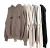 EssentialsweatshirtsパーカースウェットシャツニットセーターEssentialShoodie Essientials女性スウェットESS ESS Jumper特大プルオーバーホワイトVirgilslmz