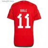 Fãs Tops Tees 2022 Wales Soccer Jersey 22/23 Home Red Allen Bale Ramsey Camisa Equipe Nacional James Wilson Brooks Giggs Away Football Uniform