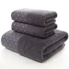 3 pcs / ensemble serviettes de salle de bain épaisses Dot DedSign Adults Kids Set Cotton Face Absorbant Hand Bath Tail Set Towel Bath 231221