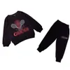 DESIGNERSKids Meninos Meninas moletom clássico silicone volta 3D carta oversized moletom americano moletom jumper skate beisebol algodão roupas moletom com capuz ff22