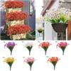 Decorative Flowers 5 Head Youth Water Silk Print Cloth Flower Violet Simulation Outdoor Shooting Home Decoration Bundle Of Roses