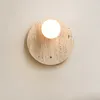 Vägglampa japanska wabi sabi huang shi vardagsrum modern enkel varm khaki sovrum studie sovrum lägenhet dekoration ljus