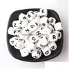 Other Chewable Sile Alphabet Beads 12Mm Food Grade Bpa Letter Loose Diy Baby Teething Necklace Teether Toy Pendant Drop Deli Dhgarden Dhuwy