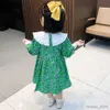 Girl's Dresses Girl Dresses Big Bow Girls Dresses Floral Pattern Dress For Kids Casual Style Costume For Girls