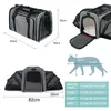 Portadores de gatos perros gatos ventilados bolsa de transporte viajero expandible suministros portátil de mascotas portátiles plegables perros suaves