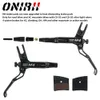 Onirii M4 4 Piston Hidrolik Disk Fren Bisiklet MTB AM HD 8201450mm Dağ Kelepçe Frenleri CNC Tech Mineral Yağı 231221