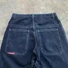 JNCO Baggy Jeans Y2k Low Rise Jeans Hombres Mujeres Hip Hop Punk Bordado Slouchy Jeans Estampado gótico Ropa de calle retro 231220