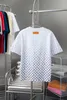 23SS Tasarımcı Mektup Baskı Tişörtleri Tee Sweatshirt Moda Yüksek Sokak Kısa Kollu Yaz Günlük Tişört Nefes Alabilir Erkekler Kadın Mürettebat Boyun Tees Elbiseleri Wo 12-119