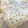 Bedding Sets Home Textile Pastoral Small Floral Single Summer Quilt Four-piece Princess Lace Simple Dormitory Sheet