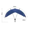 Umbrellas Automatic Open Umbrella Anti-UV Rain Windproof Couple S Large Blue