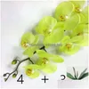 Decorative Flowers Wreaths Large Artificial Orc Flower Arrangement Pu Real Touch Hand Feeling Floor Table Decoration Home High Qua Dhzza