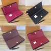 Whole Classic Ladies Long Willet para mujeres Multicolor Designer Moned Purse Purse Packer Package Original Ladies Zipper Wallet PO320T