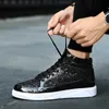 autumn and winter outdoor casual leather shoes fashion all-match high-top skateboard shoes male 47 large size 48 231220