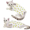 Kattdräkter husdjurskård kläder andningsbara små hundar katter jumpsuit kattunge anti-licking efter återhämtning valp sterilisering avvänjning