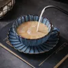 220ML Coffee Mug Cup Ceramic English Afternoon Tea Cup and Saucer One Set Porcelain Cup Breakfast Lemon Tea Milk Cups Coffeeware 231220