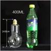 Other Drinkware 300Ml/400Ml/500Ml Led Light Bb Cup Water Bottle Brief Cute Milk Juice Lights Bbs Leak-Proof Gold Plastic Party Gift Dr Dho39