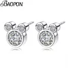 Presenta orecchini pregiati color argento orecchini scintillanti per donne, ragazze, gioielli di moda354g245R