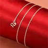 Chains Xuanio 999 Sterling Silver Initial Necklace For Women