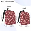 Backpack Xmas Gift Women Winter Corgis Animals Holiday Print Backpacks Pretty High School Bags Workout Quality Rucksack