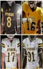 Maglie universitarie Wyoming Cowboys 6 Xazavian Valladay 12 Sean Chambers 17 Raghib Ismail Jr 18 Tyler Vander Waal Calcio personalizzato cucito4540083