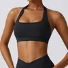 Tenue de yoga Femmes sous-vêtements Halter Sports Bra High Support Impact Fitness Gym de yoga Top Workout Vêtements Push-up Corset Pladed Activewearl231221