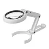 5X/10X handheld desktop magnifying glass with LED lights and USB holder used for making watch repairs 231221