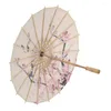 Guarda-chuvas Estilo Chinês Guarda-chuva Pografia Decorativa Óleo Papel Bambu Dança Artesanato Flor