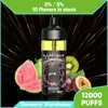 Plus Vape 12000Puffs Bar Disponible Puff 12K uppladdningsbar Big Smoke Vapers 16 ml 2% 5% styrka Vapers Juice 10 smaker förångare