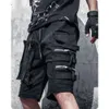 Summer High Straight Canister Pantal Tactical Street Fried Street Punk Shorts masculins Flux Plus de poches