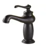 Robinets de salle de bains, robinet d'évier, robinets de lavabo, robinet Vintage mélangeur d'évier, robinet noir Bras de lavabo 236F