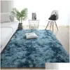 Carpets Fluffy Pure For Living Room Large Soft Rugs Anti Skid Shaggy Area Rug Dining Home Floor Mat 80X120Cm Drop Delivery Garden Tex Dhoxl