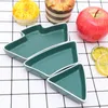 Dinnerware Sets Tray Fruit Serving With Sections Dried Plate Ceramics Christmas Tree Shape Candy Snack