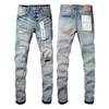 Jeans Purple Jeans Men Jeans Designer Jeans para pantalones para hombres Jeans Diseñador de lujo Denim Pant