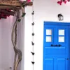 Decorazioni da giardino 2,4 m Uccelli creativi su tazze Catena antipioggia in metallo Decorazione cortile retrò Grondaia lunga Tetto casa e