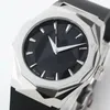 Hoogwaardige herenhoogte van hoge kwaliteit casual luxe horloges Automatische beweging Natuurlijke rubberen band 316l stalen kast diamant glanzende hoekige saffier luxe horloges