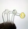 Alaer New Pyrex Thick Glass Oil Burner Pipe 10mm 14mm 18mm雄の女性バブラー用水道パイプボン