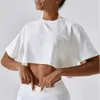 Atuendo de yoga nueva camiseta casual para mujeres algodón de manga corta deportes de baile ropa de gimnasio de yoga fitness