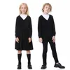 Велюровый комплект с воротником-стойкой для мальчиков и девочек, одинаковые комплекты для всей семьи, детская бархатная модная одежда на осень-зиму для малышей-подростков 231220