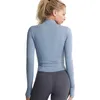 Tenue de yoga Veste sport sportive sport slim fit long manche de fitness manteau yoga tops tenfit sport with thumb trous gym veste entraîne wearl231221