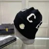 Modedesigner beanie hatt höst kvinnor vinter stickade hattar ull bomull mössor lyx varumärke bokstäver mössa för män kanin hår casquette julklappar 4 färger